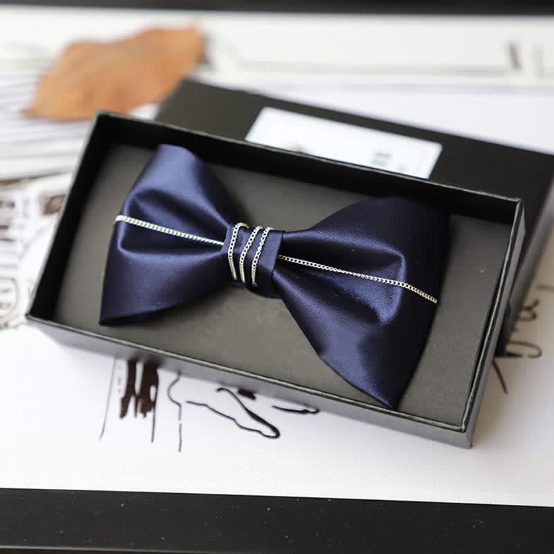 Herren Fliege mit Bling Kette