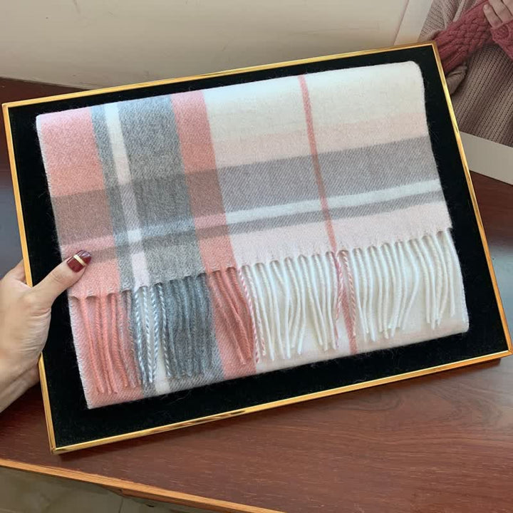 Unisex-Schal aus Lammfell im Edinburgh-Karo-Design, groß und warm - #22 - image 40