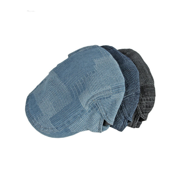 Persönlichkeit Maler Gewaschener Jeans Barett Flachkappe - image 2