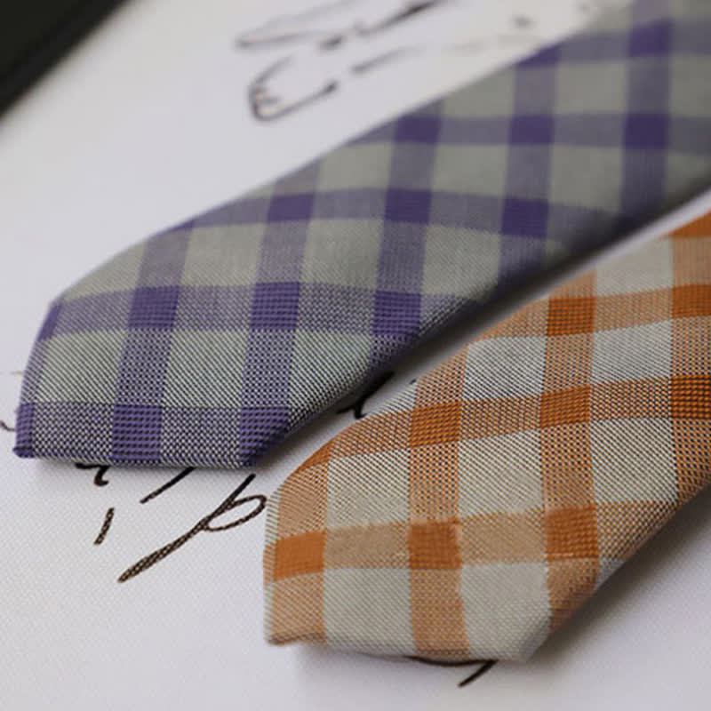 Zweifarbige Krawatte im Preppy-Stil für Herren