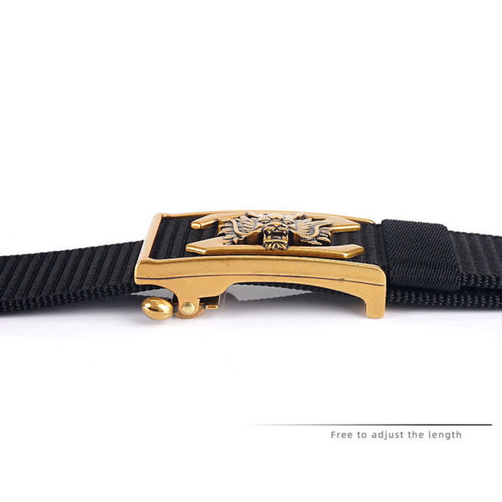 Herren Z Letter Mighty Dragon Nylon Gürtel