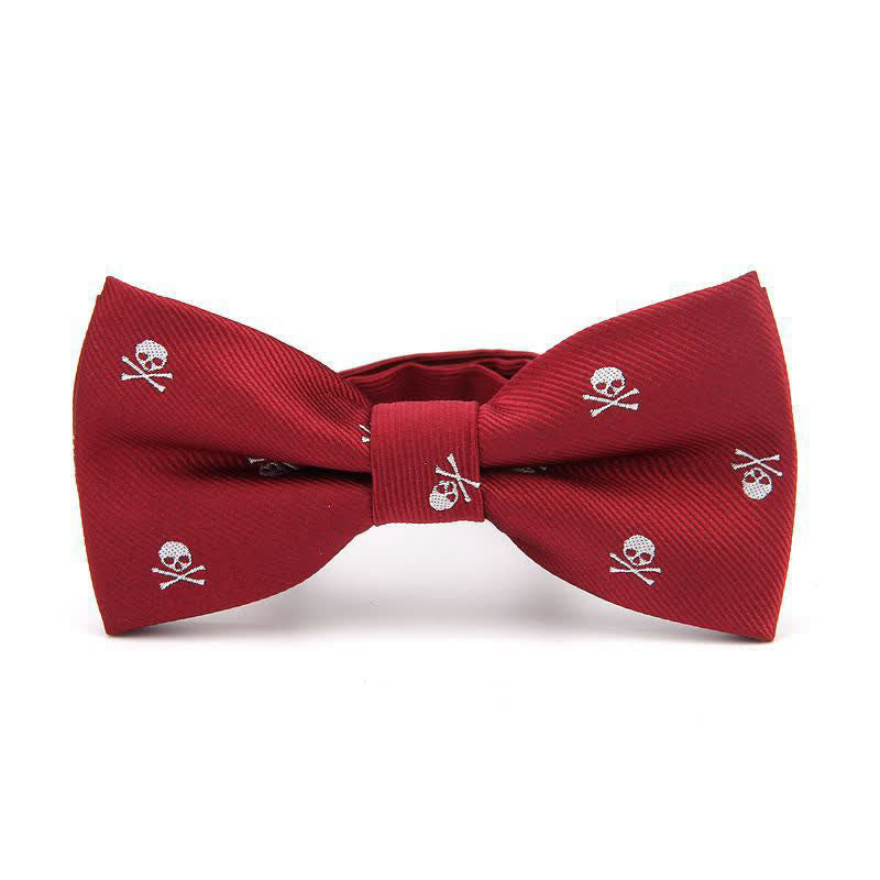 Herren Halloween Skelett Kreuzknochen Fliege