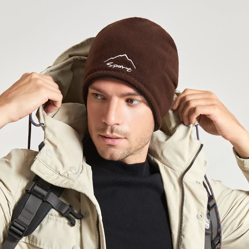 Winddicht Polar Fleece Wendemütze Warmer Hut