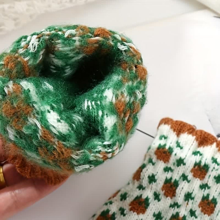 Gestrickte Gartenhandschuhe für Frauen mit Touchscreen-Funktion