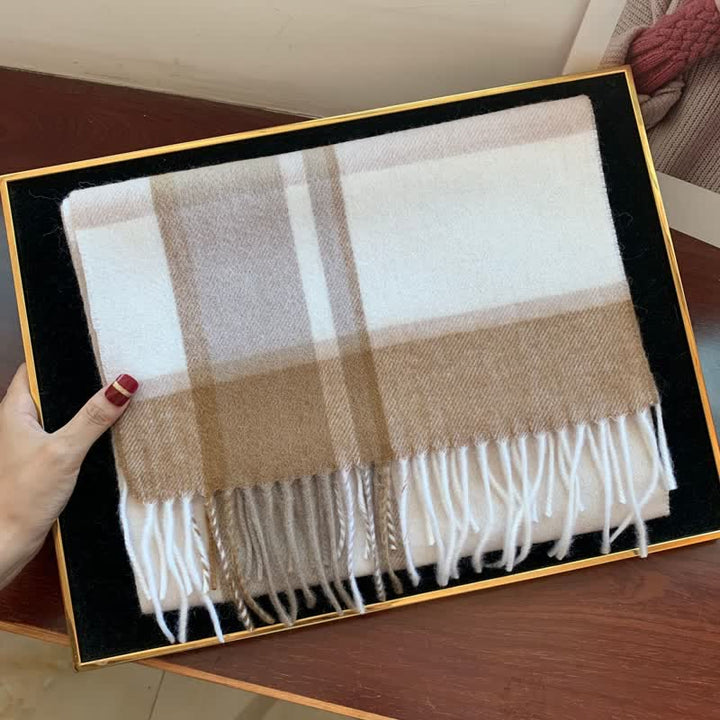 Unisex-Schal aus Lammfell im Edinburgh-Karo-Design, groß und warm - #28 - image 47