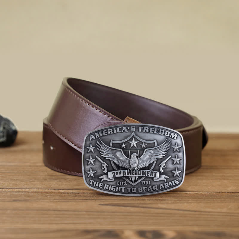 Herren DIY Adler Amerikas Freiheit Schnallen Ledergürtel