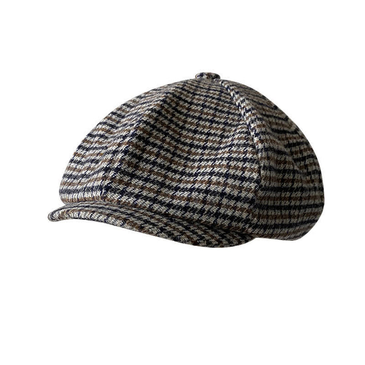 Schirmmütze aus Hahnentrittstoff - Khaki - S (20 7/8"-21 5/8") - image 0