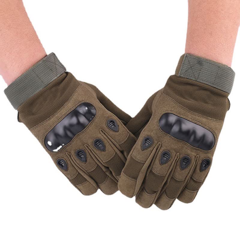Motorradfahren Verdickte Fleece-gefütterte Taktische Handschuhe