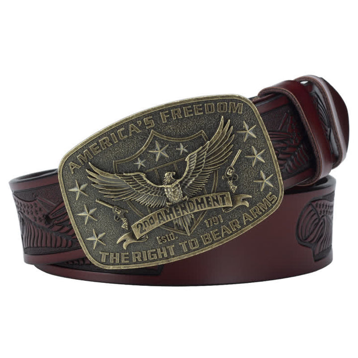 Retro Adler Freiheit Amerikas Leder Gürtel für Männer