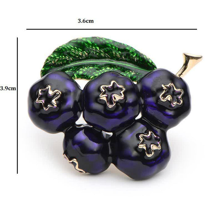 Frauenfrucht König Blaubeere Brosche