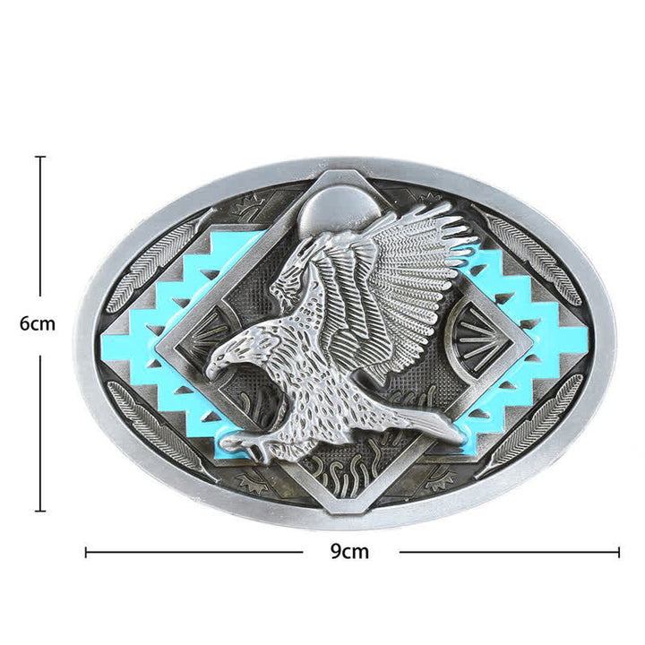 DIY Herrengürtel mit Emaille Adler-Schnalle