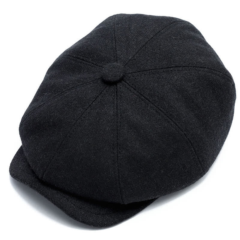 Klassische Schiebermütze mit Ohrenschutz Barett - Dunkel Grau - Verstellbar (ca. 22"-23 5/8") - image 8