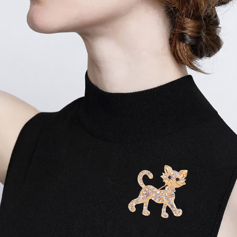 Niedliche Kitty-Katzenbrosche für Frauen
