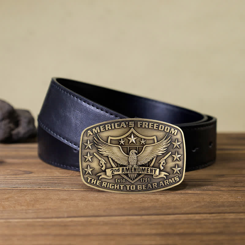 Herren DIY Adler Amerikas Freiheit Schnallen Ledergürtel