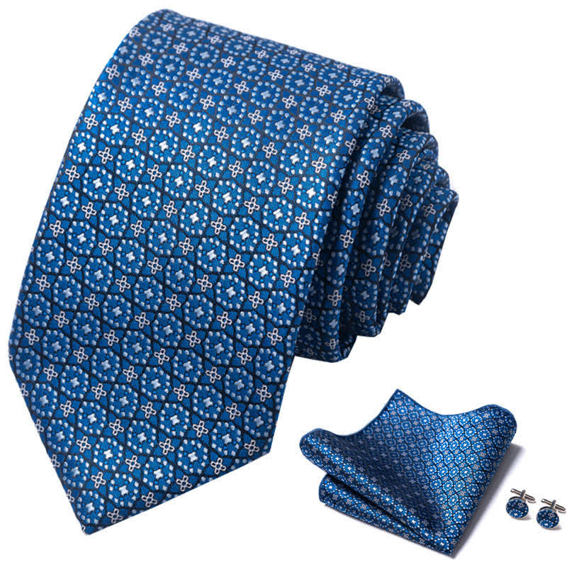 3er-Pack Herrenkrawatten-Set 'SteelBlue Patrician Gent'