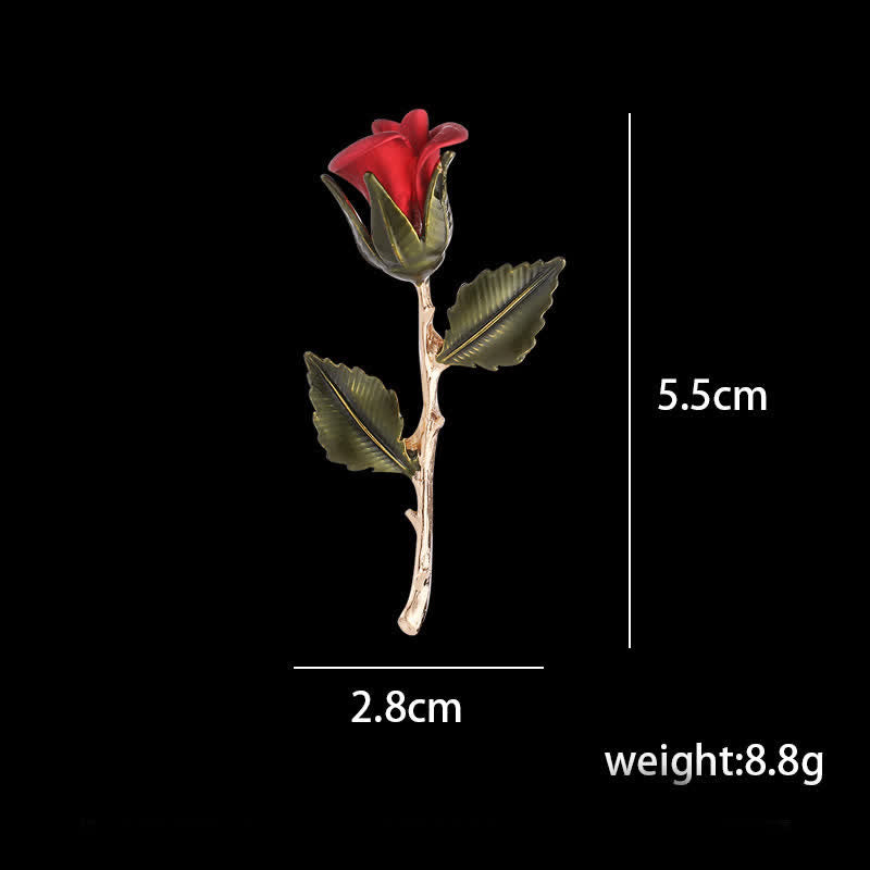 Männer Romantische Goldene Rosen Brosche