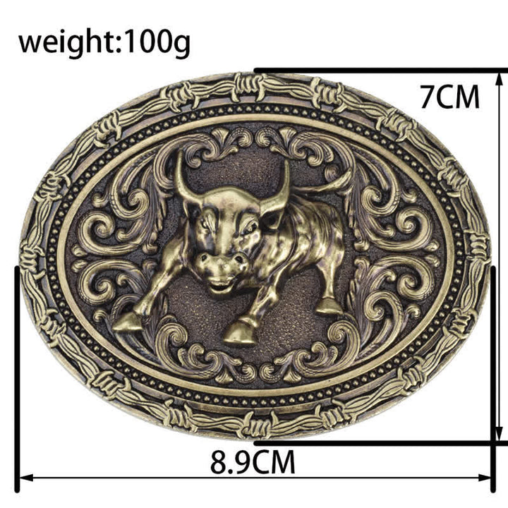 DIY Cowboy Stierkämpfer Schnallenledergürtel für Männer