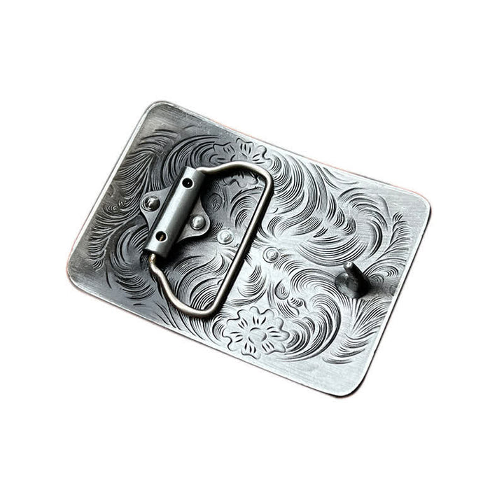 Herren DIY Western Schnalle Ledergürtel
