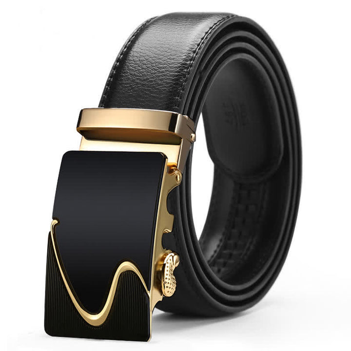 Luxuriöser geprägter automatischer Schnallengürtel für Herren aus Leder - Stil Nr. 4 - Gold - 46 - image 13