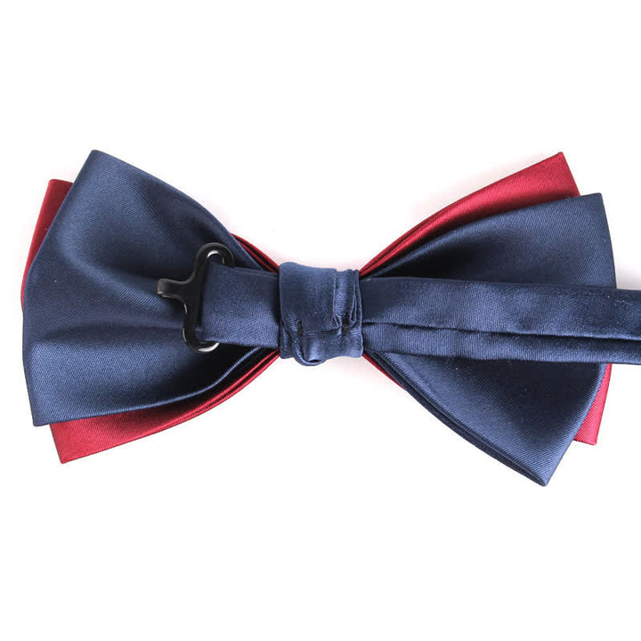 Herren Asymmetrische Zweifarbige Fliege