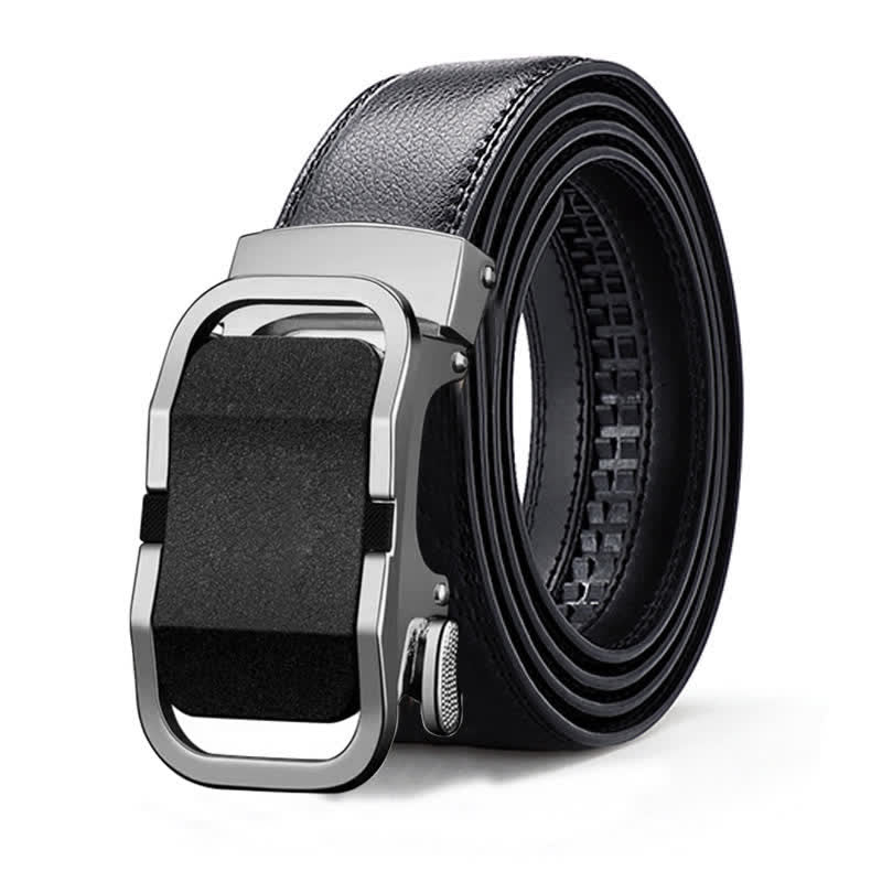 Luxuriöser geprägter automatischer Schnallengürtel für Herren aus Leder - Stil Nr. 6 - Silber - 46 - image 18