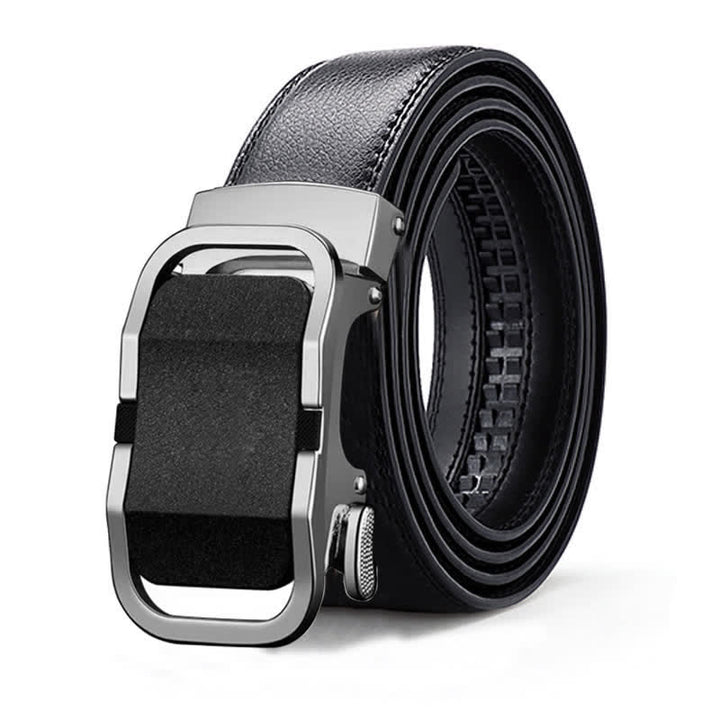 Luxuriöser geprägter automatischer Schnallengürtel für Herren aus Leder - Stil Nr. 6 - Silber - 46 - image 18