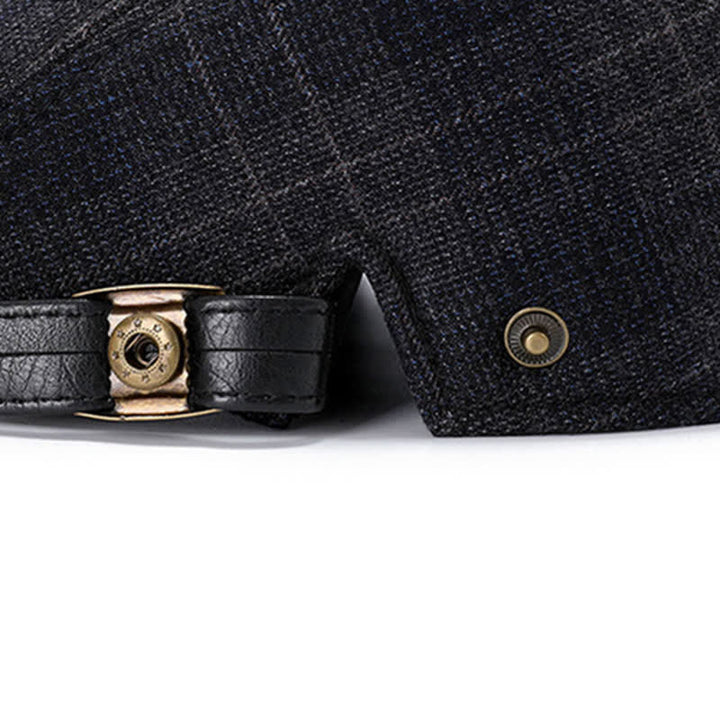 Künstler-Polarfleece-Kariertes Flat Cap Barett - image 6