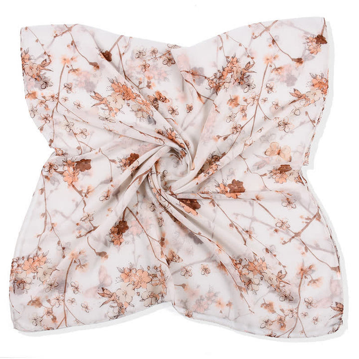 Eleganter, lebhafter Damen-Wickelschal mit Blumenmuster