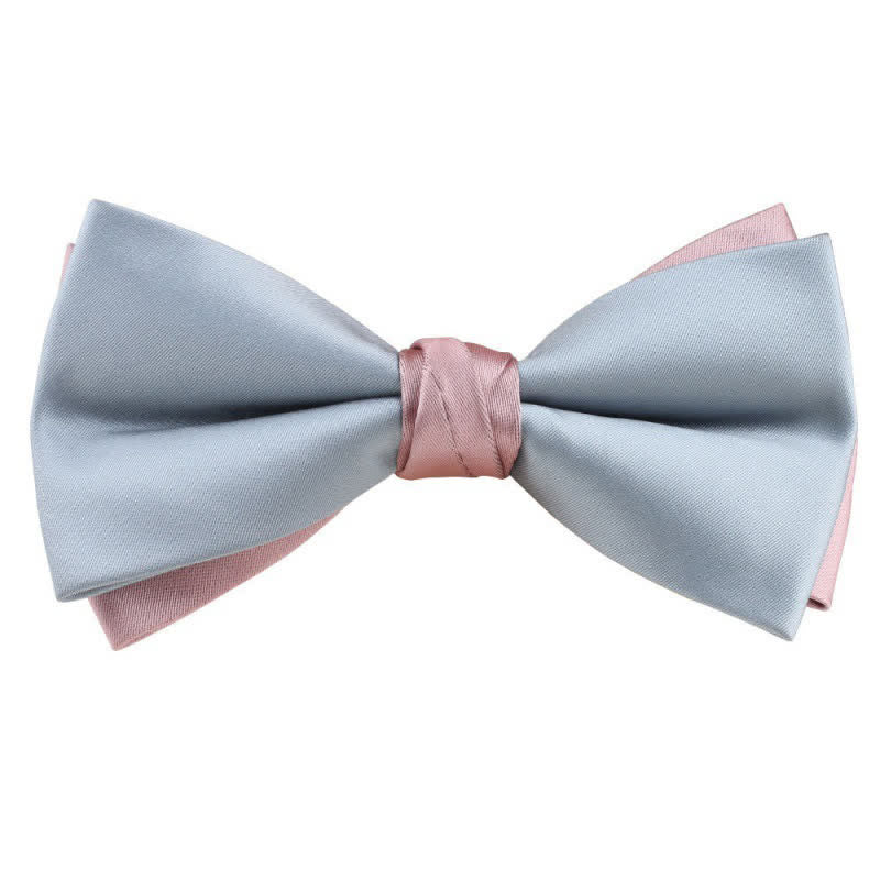 Herren Asymmetrische Zweifarbige Fliege