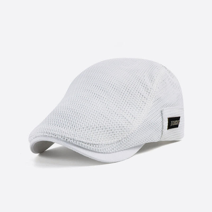 Stilvolle, atmungsaktive Sport-Barettkappe mit Netz - Weiß - Verstellbar (ca. 22"-23 5/8") - image 7