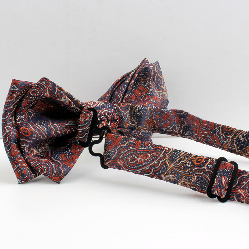 2er-Set Neoklassische Paisley-Blumen-Fliegen für Herren