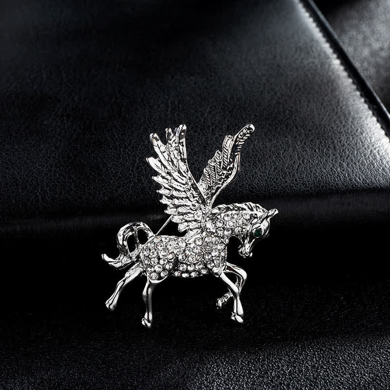 Herren Vintage Pegasus-Flügel Brosche