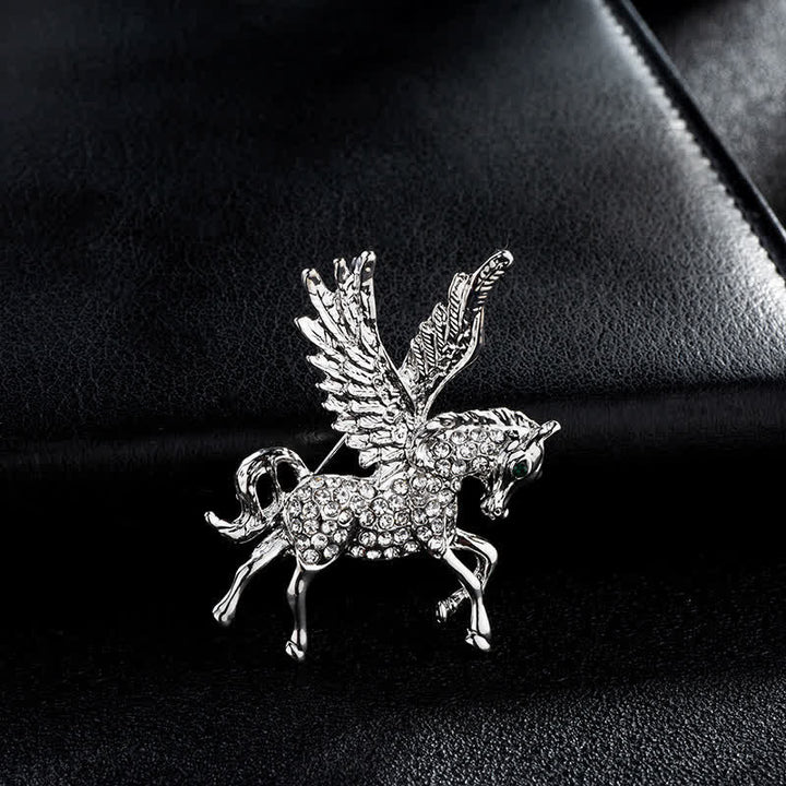 Herren Vintage Pegasus-Flügel Brosche