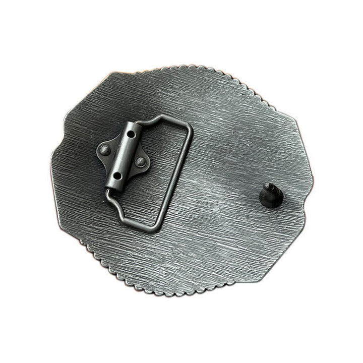 Herren-DIY kniender Gebet Hexagon Schnallenledergürtel