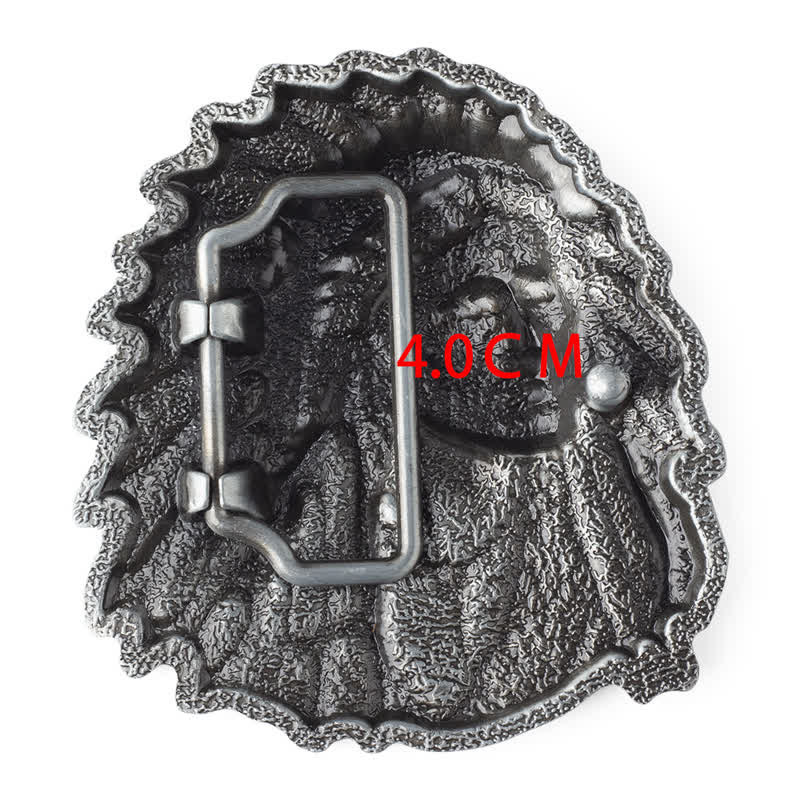 Herren-DIY-Farbiges Indianerchef-Schnalle-Ledergürtel