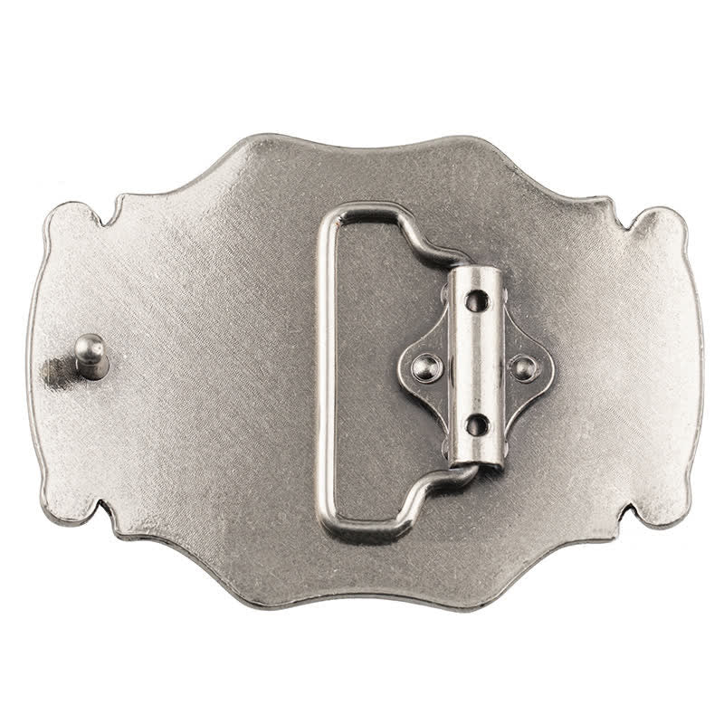 Herren DIY eingeritzter Ledergürtel mit Blumendekor und Schnalle