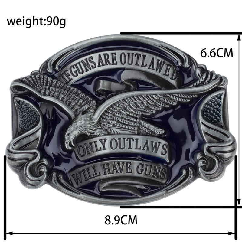 Herren-DIY-Adler-Schnallen-Ledergürtel