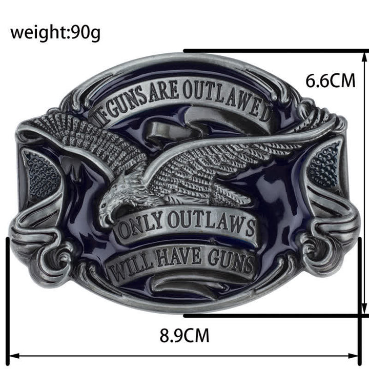 Herren-DIY-Adler-Schnallen-Ledergürtel