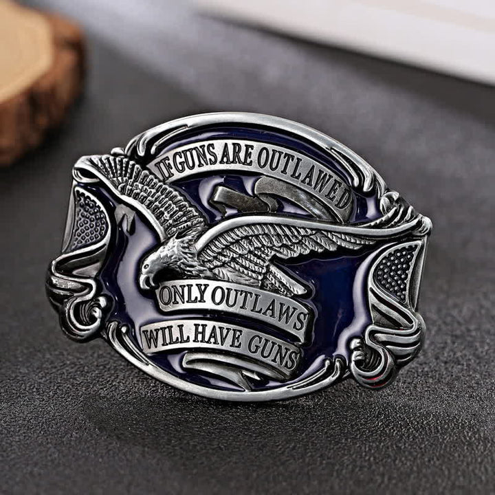 Herren-DIY-Adler-Schnallen-Ledergürtel