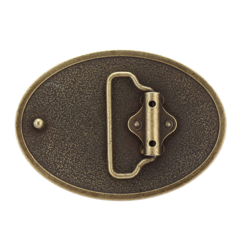 Herren DIY antiker Leder Gürtel mit freier Adler Schnalle