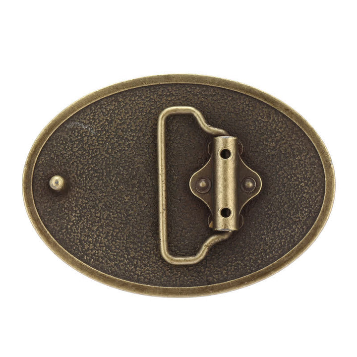 Herren DIY antiker Leder Gürtel mit freier Adler Schnalle