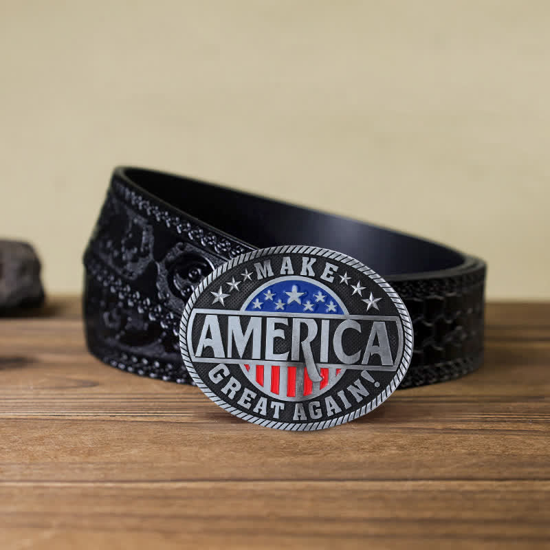 DIY-Ledergürtel für Männer mit Make America Great Again Schnalle