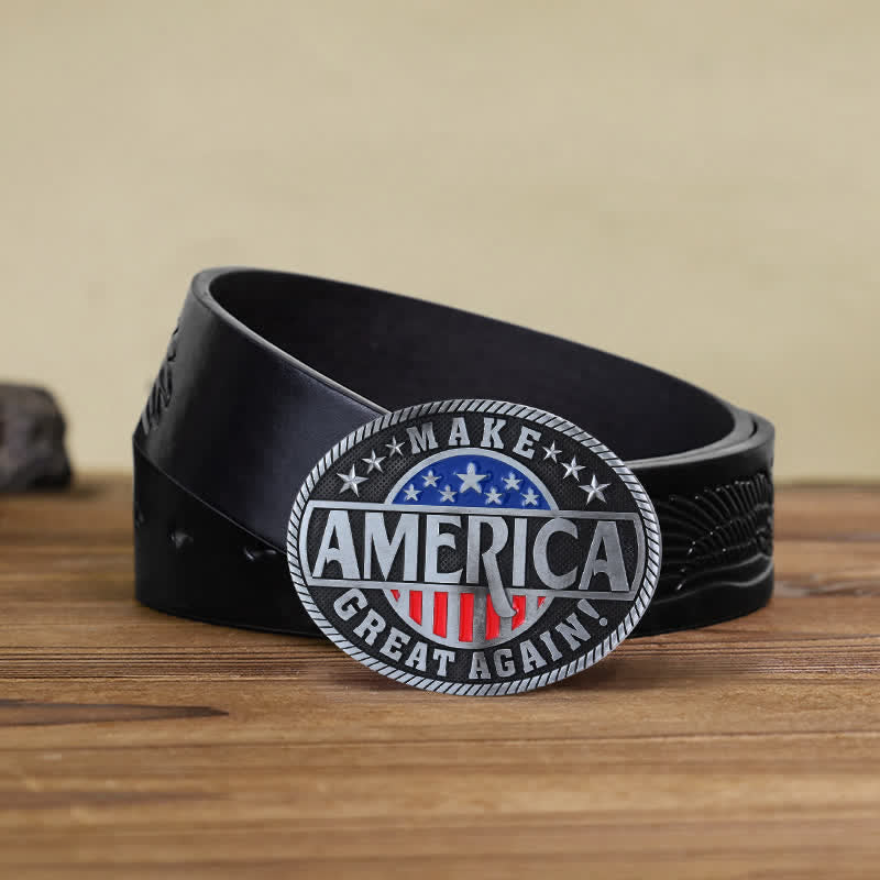 DIY-Ledergürtel für Männer mit Make America Great Again Schnalle