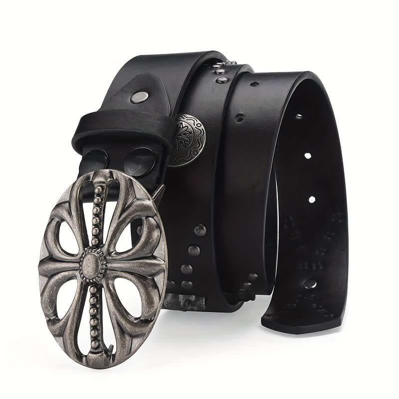 Bohemian Vintage Skelettierter Ledergürtel im Boho-Stil