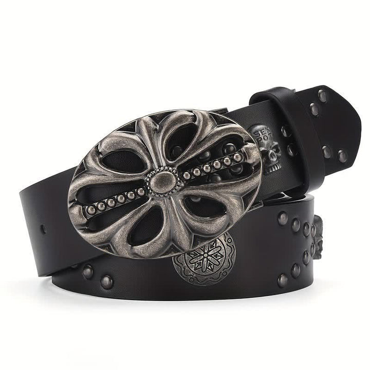 Bohemian Vintage Skelettierter Ledergürtel im Boho-Stil