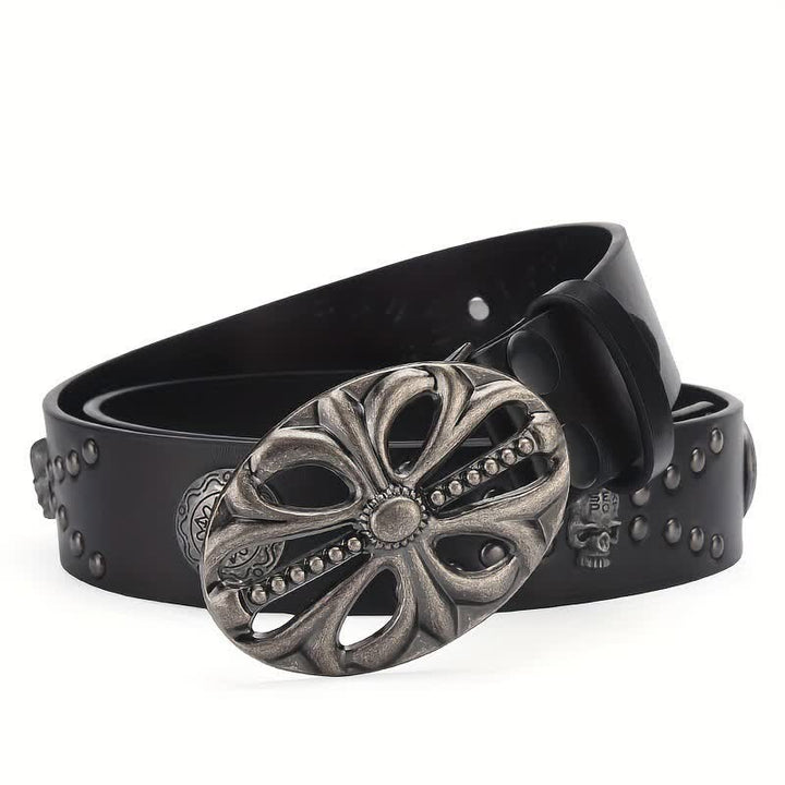 Bohemian Vintage Skelettierter Ledergürtel im Boho-Stil
