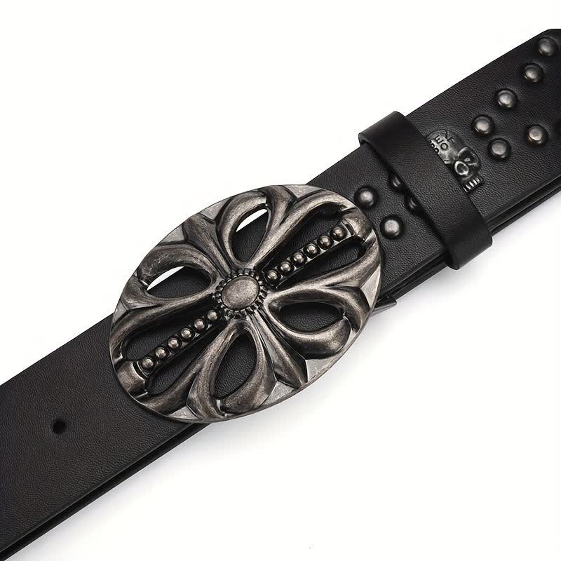 Bohemian Vintage Skelettierter Ledergürtel im Boho-Stil