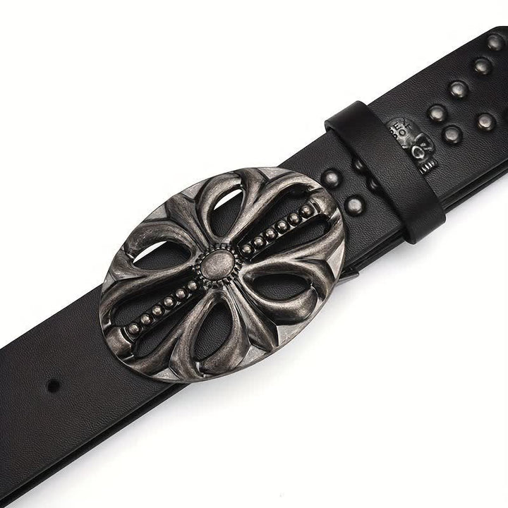 Bohemian Vintage Skelettierter Ledergürtel im Boho-Stil