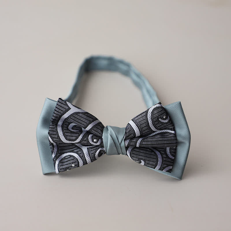 Herren Vintage Paisley zweilagige Fliege