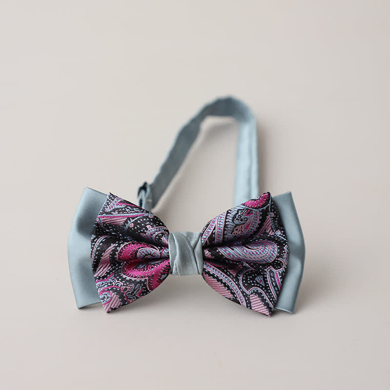 Herren Vintage Paisley zweilagige Fliege